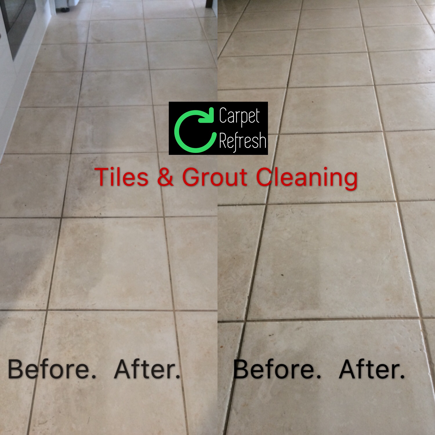 Result of our tiles cleaning
